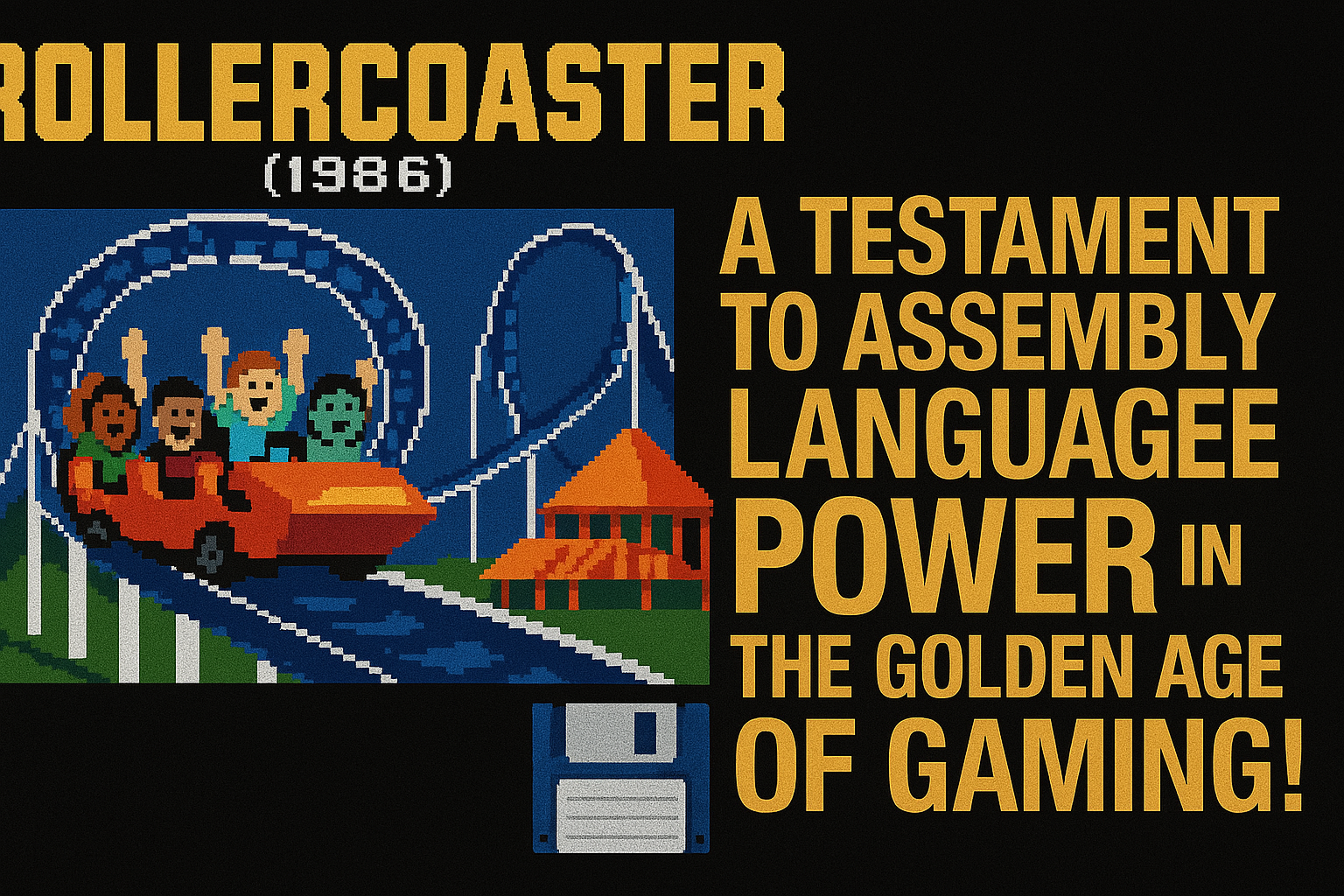 RollerCoaster (1986): شاهدی بر قدرت زبان اسمبلی در عصر طلایی گیمینگ! 🎢💾