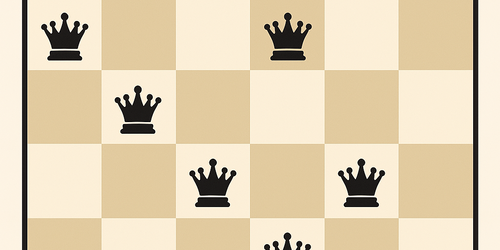 حل مسئله N-Queens با الگوریتم بازگشتی + پیاده‌سازی در پایتون 👑🐍